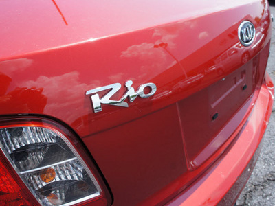 kia rio 2011 red sedan lx gasoline 4 cylinders front wheel drive automatic 19153