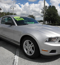 ford mustang 2012 silver coupe v6 gasoline 6 cylinders rear wheel drive 32783