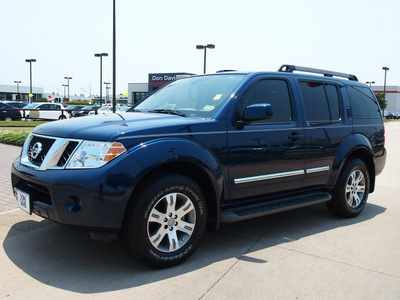 nissan pathfinder 2011 dk  blue suv silver edition gasoline 6 cylinders 2 wheel drive automatic 76018