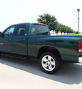 dodge ram pickup 1500 2002 dk  green pickup truck slt gasoline 8 cylinders rear wheel drive automatic with overdrive 76018
