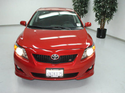 toyota corolla 2010 red sedan s gasoline 4 cylinders front wheel drive automatic 91731