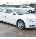 chevrolet malibu 2012 white sedan 1 lz gasoline 4 cylinders front wheel drive 6 spd auto lpo,rr splr lp 77090