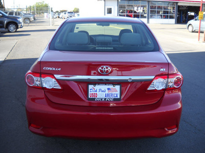 toyota corolla 2011 red sedan gasoline 4 cylinders front wheel drive automatic 79925