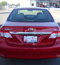 toyota corolla 2011 red sedan gasoline 4 cylinders front wheel drive automatic 79925