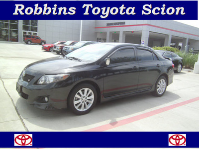 toyota corolla 2010 black sedan s gasoline 4 cylinders front wheel drive automatic 75503