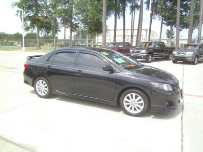 toyota corolla 2010 black sedan s gasoline 4 cylinders front wheel drive automatic 75503