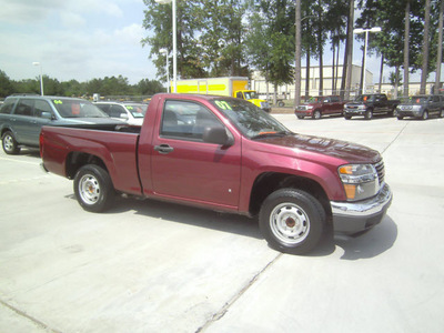 gmc canyon 2007 dk  red pickup truck sl gasoline 4 cylinders rear wheel drive automatic 75503