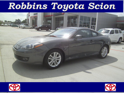 hyundai tiburon 2007 gray coupe gs gasoline 4 cylinders front wheel drive automatic 75503