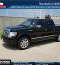 ford f 150 2009 black platinum flex fuel 8 cylinders 2 wheel drive automatic 76108