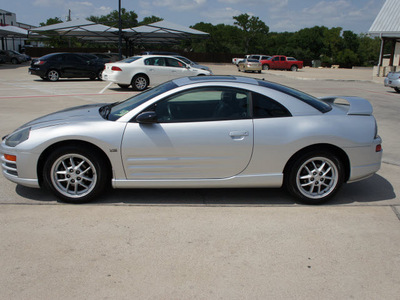 mitsubishi eclipse 2002 silver hatchback gt gasoline 6 cylinders front wheel drive automatic 76087