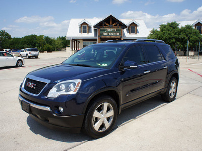 gmc acadia 2009 blue suv slt gasoline 6 cylinders front wheel drive automatic 76087