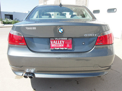 bmw 5 series 2007 gray sedan 530i gasoline 6 cylinders rear wheel drive automatic 80301