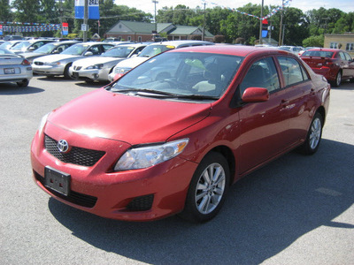 toyota corolla 2010 red sedan le gasoline 4 cylinders front wheel drive automatic 62863