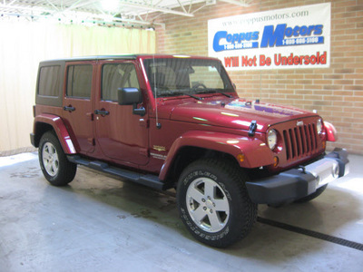 jeep wrangler unlimited 2012 red suv sahara gasoline 6 cylinders 4 wheel drive automatic 44883