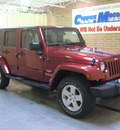 jeep wrangler unlimited 2012 red suv sahara gasoline 6 cylinders 4 wheel drive automatic 44883