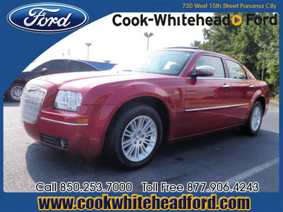 chrysler 300 2008 red sedan touring gasoline 6 cylinders rear wheel drive automatic 32401