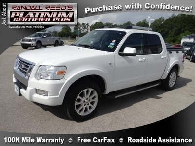ford explorer sport trac 2007 white pickup truck limited gasoline 8 cylinders 4 wheel drive automatic 77388