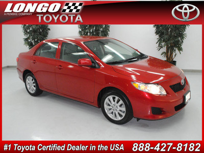 toyota corolla 2010 red sedan le gasoline 4 cylinders front wheel drive automatic 91731