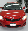 toyota corolla 2010 red sedan le gasoline 4 cylinders front wheel drive automatic 91731