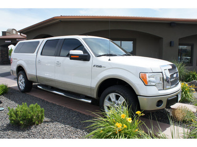 ford f 150 2010 white lariat flex fuel 8 cylinders 4 wheel drive automatic 99352