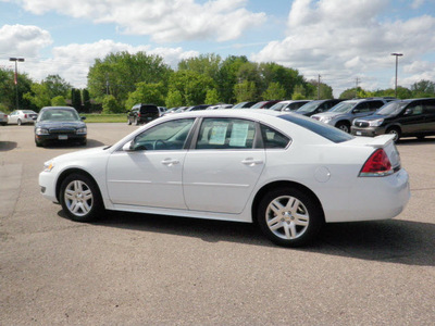 chevrolet impala 2011 white sedan lt flex fuel 6 cylinders front wheel drive automatic 55318