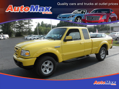 ford ranger 2006 yellow sport gasoline 6 cylinders rear wheel drive automatic 34474