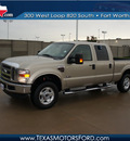 ford f 250 super duty 2010 gold xlt diesel 8 cylinders 4 wheel drive automatic 76108