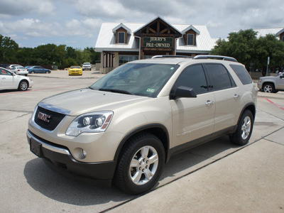 gmc acadia 2008 gold suv sle gasoline 6 cylinders front wheel drive automatic 76087