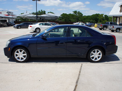 cadillac cts 2005 blue sedan gasoline 6 cylinders rear wheel drive automatic 76087