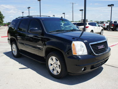 gmc yukon 2007 black suv slt gasoline 8 cylinders rear wheel drive automatic 76087