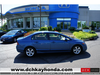 honda civic 2007 atomic blue sedan ex gasoline 4 cylinders front wheel drive 5 speed automatic 07724