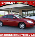 honda accord 2004 red coupe ex v 6 gasoline 6 cylinders front wheel drive automatic 27215