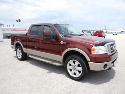 ford f 150 2007 brown pickup truck king ranch flex fuel 8 cylinders 4 wheel drive automatic 77388