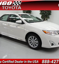 toyota camry 2012 white sedan xle v6 gasoline 6 cylinders front wheel drive not specified 91731