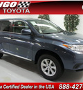 toyota highlander 2012 dk  blue suv gasoline 4 cylinders front wheel drive automatic 91731