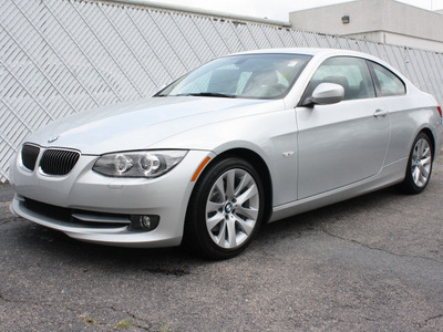 bmw 3 series 2012 silver coupe 328i gasoline 6 cylinders rear wheel drive 6 speed manual 27616