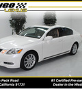 lexus gs 300 2006 white sedan gasoline 6 cylinders rear wheel drive automatic 91731