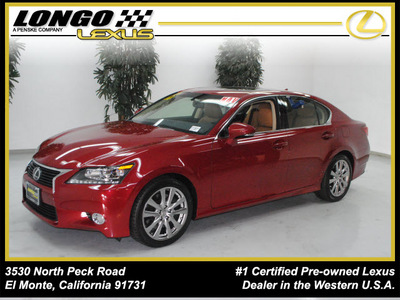 lexus gs 350 2013 riviera red sedan gasoline 6 cylinders rear wheel drive not specified 91731