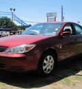 toyota camry 2002 red sedan le gasoline 4 cylinders front wheel drive automatic 77379