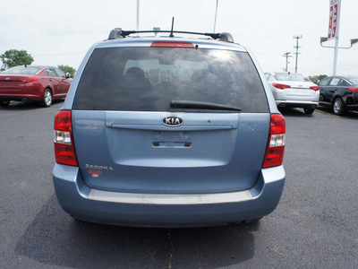 kia sedona 2007 lt blue van gasoline 6 cylinders front wheel drive automatic 19153