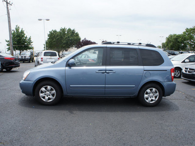 kia sedona 2007 lt blue van gasoline 6 cylinders front wheel drive automatic 19153