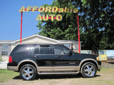 ford explorer 2004 black suv eddie bauer gasoline 8 cylinders rear wheel drive automatic 77379