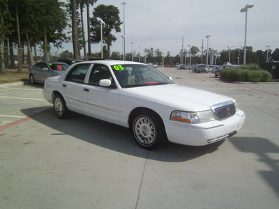 mercury grand marquis 2003 white sedan gs gasoline 8 cylinders sohc rear wheel drive automatic 75503