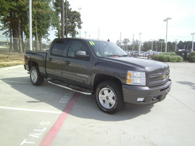 chevrolet silverado 1500 2011 gray lt z 71 flex fuel 8 cylinders 4 wheel drive automatic 75503