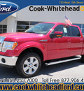 ford f 150 2012 red lariat flex fuel 8 cylinders 4 wheel drive automatic 32401