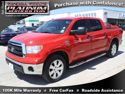 toyota tundra 2010 red grade gasoline 8 cylinders 2 wheel drive automatic 77388