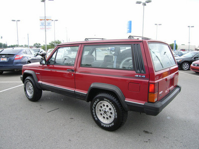jeep cherokee 1990 red suv gasoline 6 cylinders 4 wheel drive automatic 46219