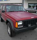 jeep cherokee 1990 red suv gasoline 6 cylinders 4 wheel drive automatic 46219