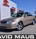 toyota camry 2004 gold sedan le gasoline 4 cylinders front wheel drive automatic 32771