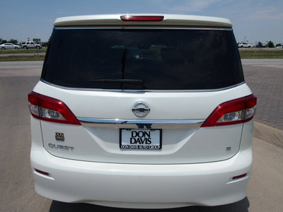nissan quest 2011 white van 3 5 s gasoline 6 cylinders front wheel drive automatic with overdrive 76018
